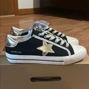 Vintage Havana Black and Silver Sneakers